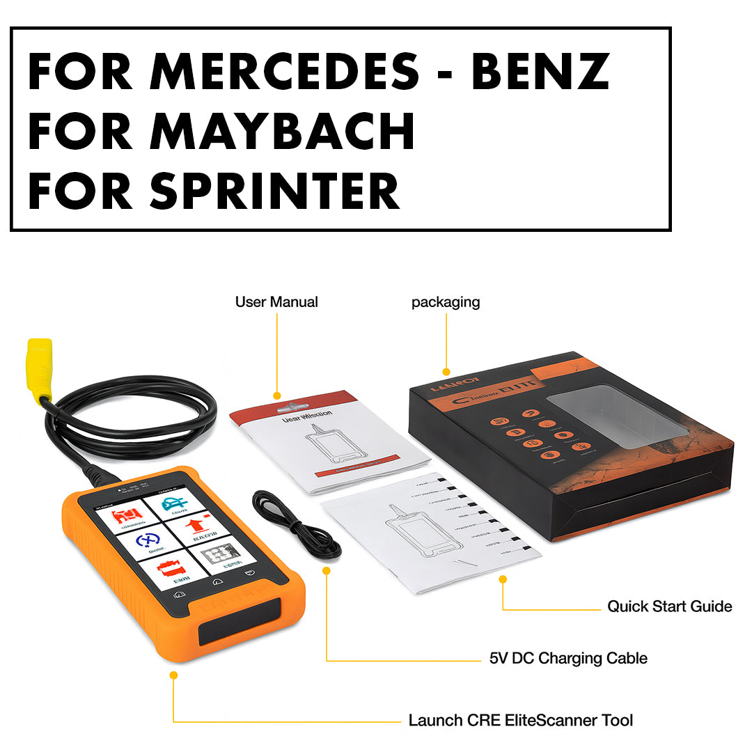 LAUNCH X431 Creader Elite - Professional Full System Diagnostic Tools - TPMS 31+ Reset Functions | Online Coding