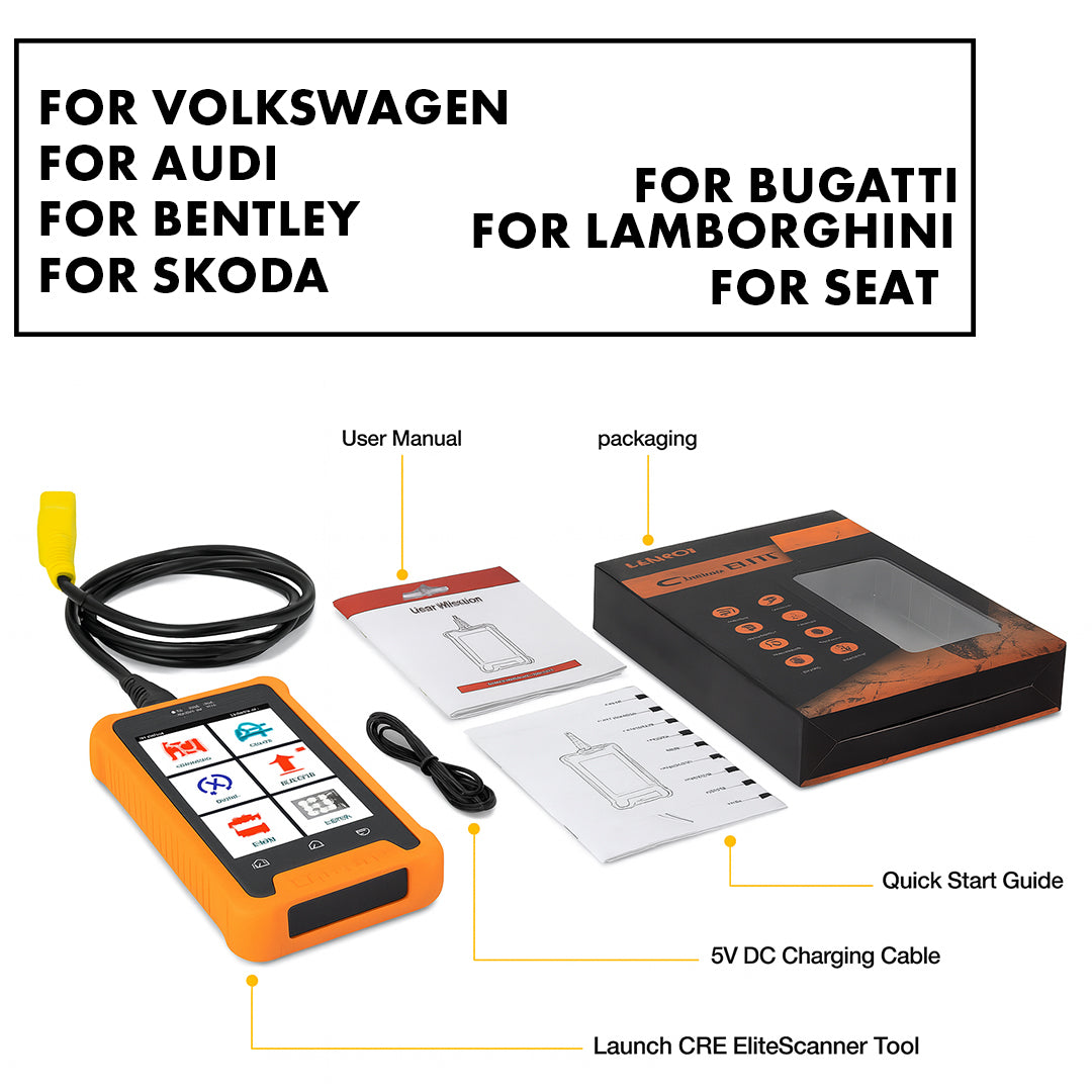 LAUNCH X431 Creader Elite - Professional Full System Diagnostic Tools - TPMS 31+ Reset Functions | Online Coding