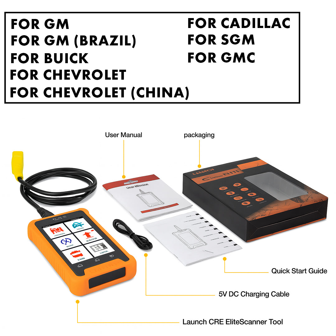 LAUNCH X431 Creader Elite - Professional Full System Diagnostic Tools - TPMS 31+ Reset Functions | Online Coding