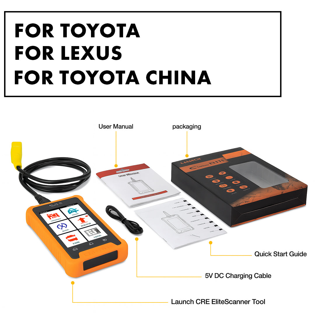 LAUNCH X431 Creader Elite - Professional Full System Diagnostic Tools - TPMS 31+ Reset Functions | Online Coding
