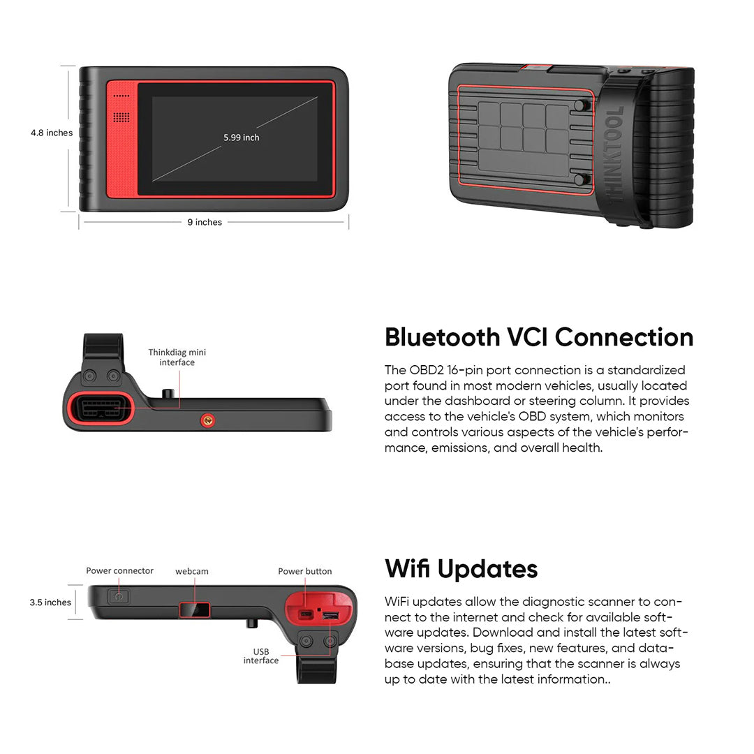 THINKCAR Thinktool Mini/Mini 2 - Car Diagnostic Tool CANFD