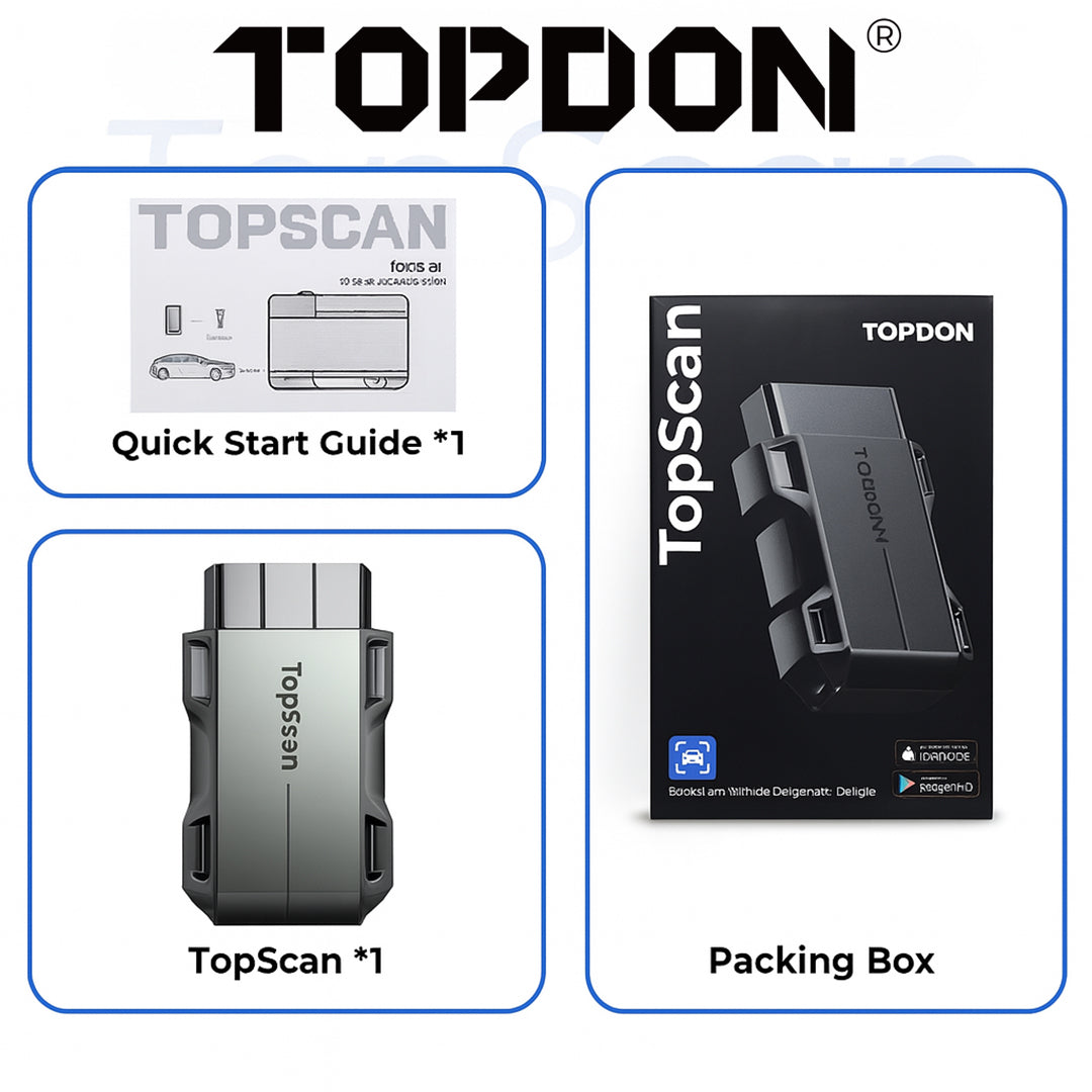 TOPDON TopScan Lite - Diagnostic Scanner - Bluetooth OBD2 Code Reader