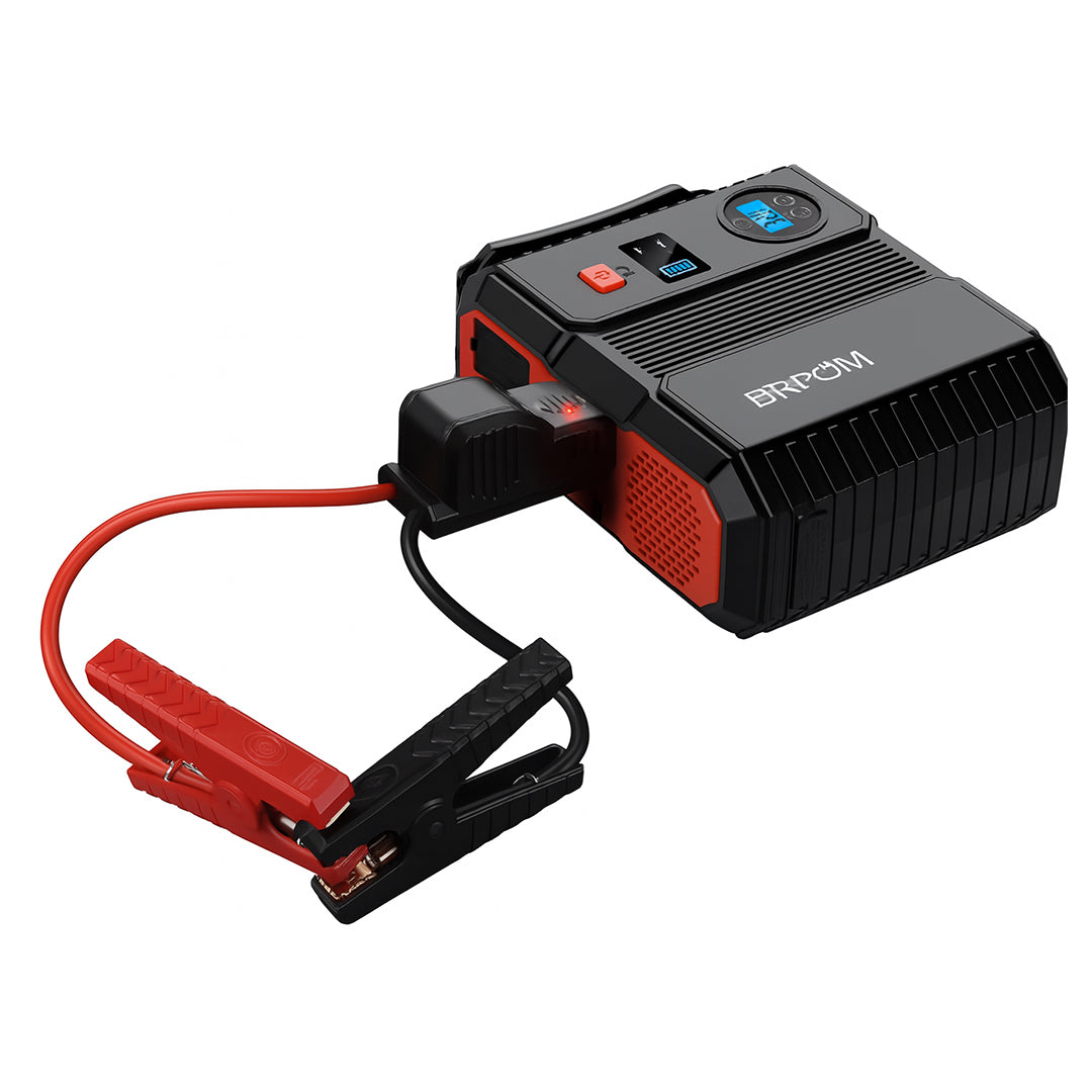 Car Jump Starter with Air Compressor 24000mAh Portable Booster Charger | 3000A Powerful Car Battery Starting Device