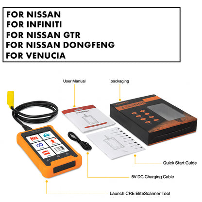 LAUNCH X431 Creader Elite - Professional Full System Diagnostic Tools - TPMS 31+ Reset Functions | Online Coding
