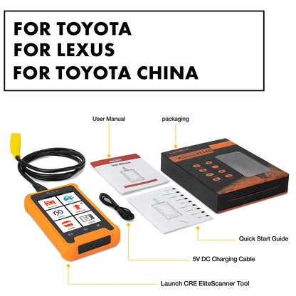 LAUNCH X431 Creader Elite - Professional Full System Diagnostic Tools - TPMS 31+ Reset Functions | Online Coding
