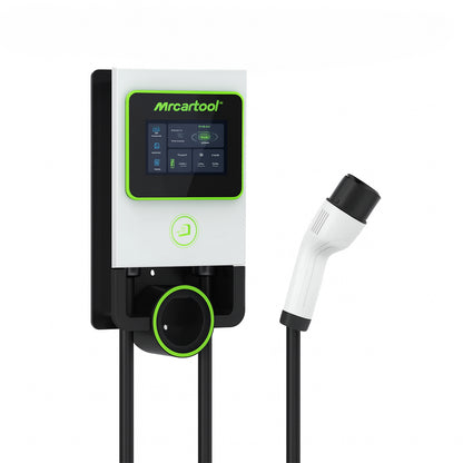MRCARTOOL S311 EV Charging Station - 32A 7KW With 8M Cable -  Scheduled Charge Wall Mount Electric Vehicle Charger Type 2