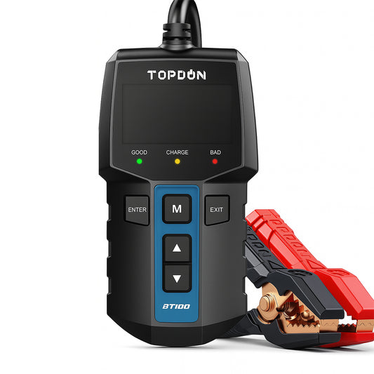 TOPDON BT100/BT200 - Battery Tester - Charging Cranking Test Tools for Car 12V/24V