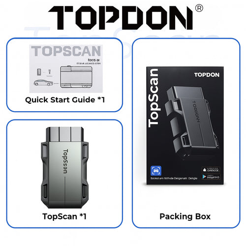 TOPDON TopScan Lite - Diagnostic Scanner - Bluetooth OBD2 Code Reader
