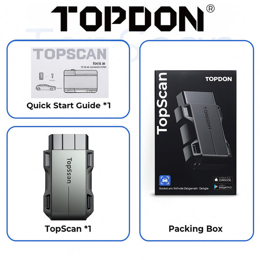 TOPDON TopScan Lite - Diagnostic Scanner - Bluetooth OBD2 Code Reader