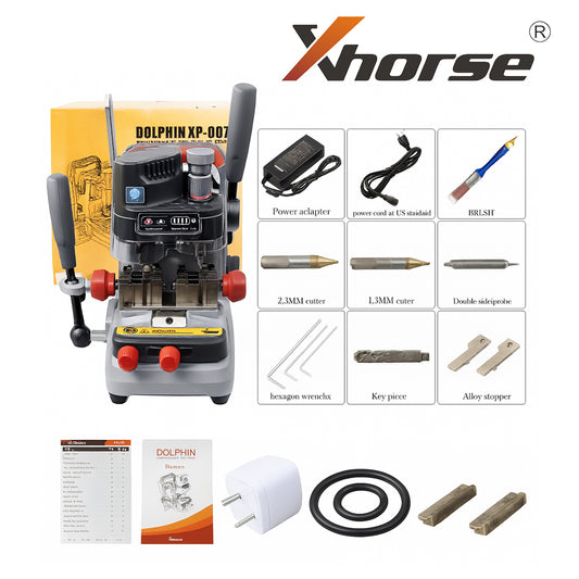 Xhorse Dolphin XP-007 XP007 - Key Cutting Machine Manual With Built-in Lithium Battery Cut Track/Sided/Dimple Keys