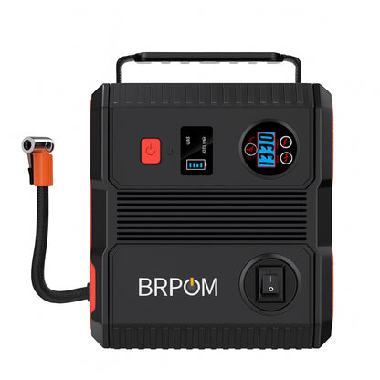 Car Jump Starter with Air Compressor 24000mAh Portable Booster Charger | 3000A Powerful Car Battery Starting Device